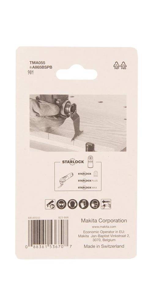 makita Tauchsgeblatt B-64892-5 B.65mm L.40mm BIM 14Zhne/Zoll,