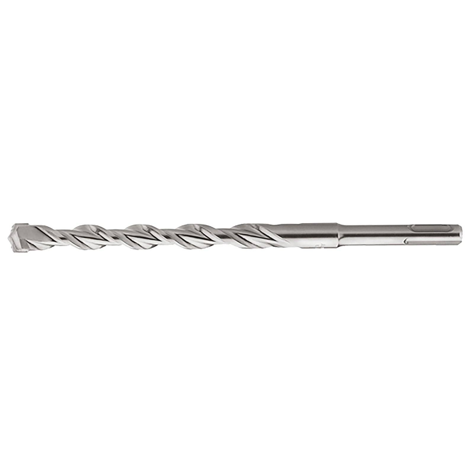 Ein Metallbohrer, der für Schwerlastbohrungen konzipiert ist und eine Spiralnut sowie eine spitze Spitze zum Durchbohren harter Materialien aufweist.