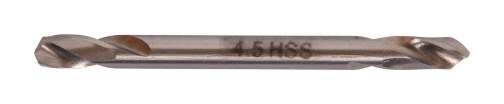 Metallbohrer mit der Bezeichnung 4,5 HSS, horizontal auf weißem Hintergrund dargestellt.
