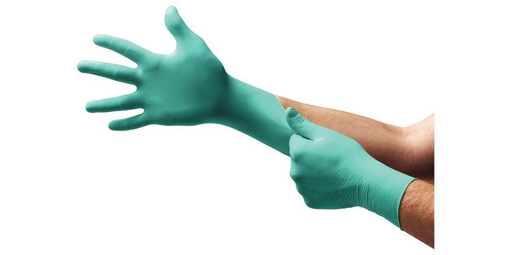 Ansell Einweghandschuhe Microflex 93-260 Größe 8,5-9 grün/blau
