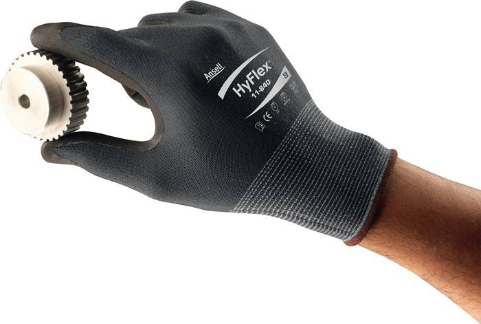 Handschuhe HyFlex 11-840 Gr.8 schwarz/grau Nylon-Spandex EN 388 Kat.II