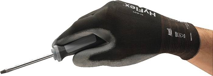 Handschuhe HyFlex 11-601 Gr.7 schwarz/grau EN 388 PSA II Nyl.m.PU ANSELL