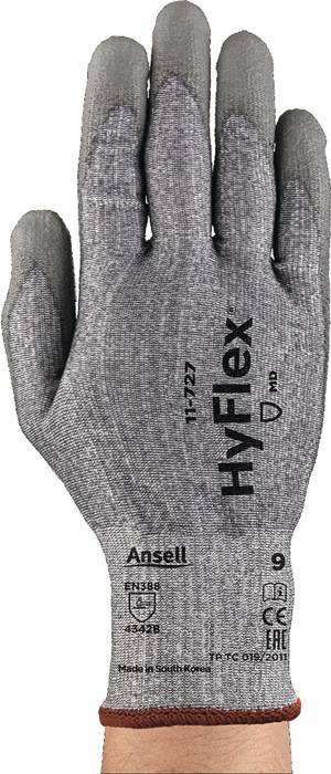 Schnittschutzhandschuhe HyFlex® 11-727 Gr.8 grau EN 388 PSA II