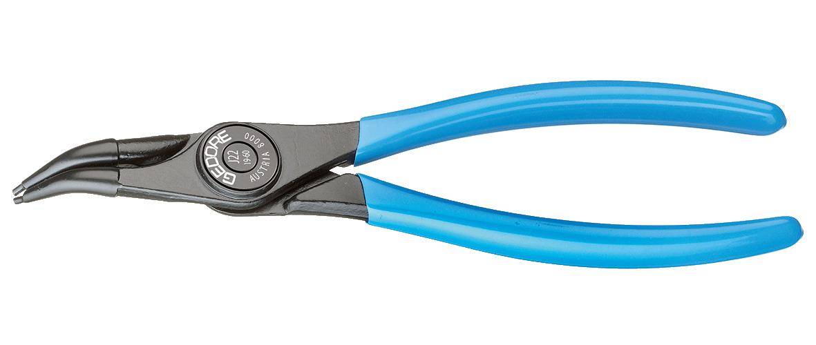 Eine Nahaufnahme von Drahtscheren mit blauen Griffen und schwarzer Metallschneidekante, entwickelt für präzise Schneidaufgaben.