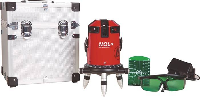 Kreuzlinienlaser OCTOLINER G 50 (120 m.Empfänger)m ± 1,5 mm/10m NESTLE