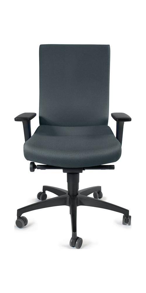 DAUPHIN Bürodrehstuhl mit Synchrontechnik grau 400-520 mm mit