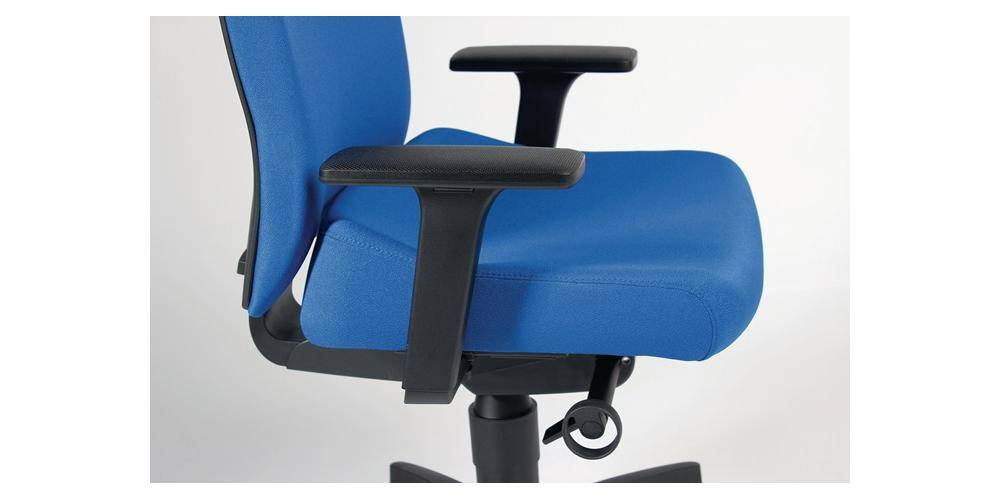 DAUPHIN Bürodrehstuhl mit Synchrontechnik grau 400-520 mm mit