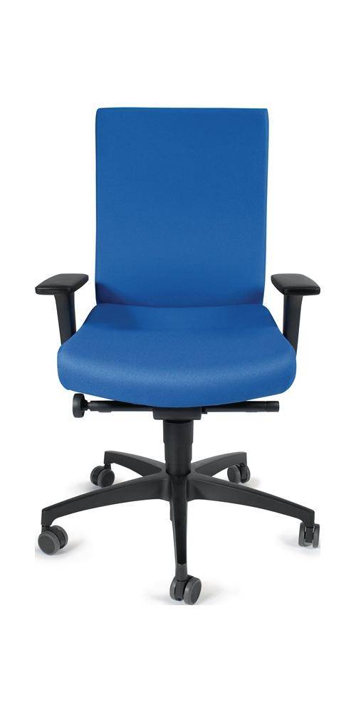 DAUPHIN Bürodrehstuhl mit Synchrontechnik azurblau 400-520 mm mit