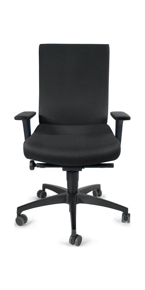 DAUPHIN Bürodrehstuhl mit Synchrontechnik schwarz 400-520 mm mit