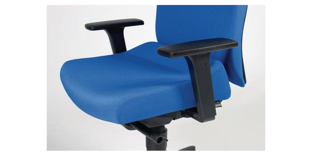 DAUPHIN Bürodrehstuhl mit Synchrontechnik schwarz 400-520 mm mit