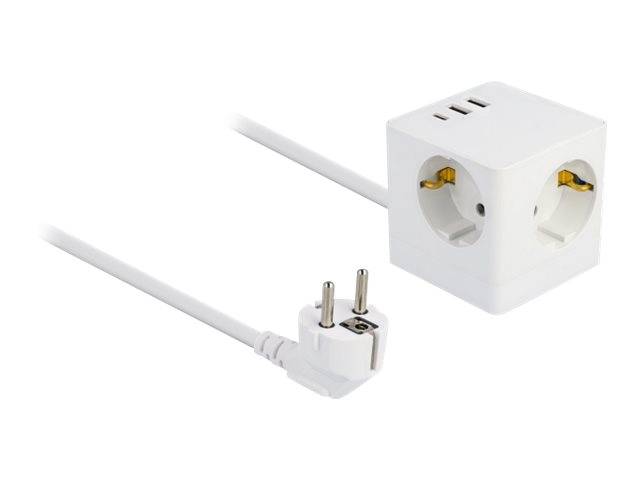 Delock Netzteil - 17 Watt - 3.4 A - 6 Ausgabeanschlussstellen (2 x USB, USB-C, 3
