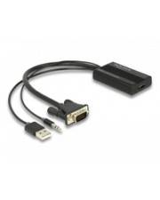 Delock Spannungsversorgungs-/Audio-/Videoadapter - HD-15 (VGA) - Stereo Mini-Kli