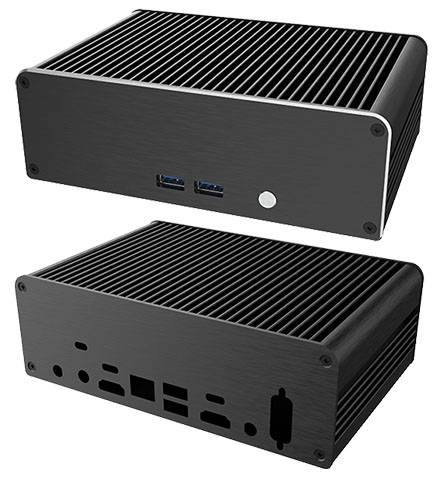 Akasa Newton CTN Gehäuse (für Intel NUC11 i3) [A-NUC75-M1B]
