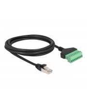 Delock Netzwerkkabel - 8-polige Anschlussleiste (W) - zu RJ-45 (M) - 2 m - UTP -