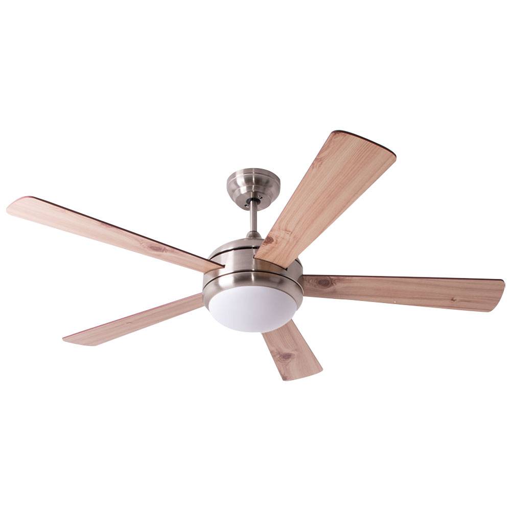 Deckenventilator Deckenleuchte Lampe Holzventilator Fernbedienung, CCT Timer 3 Stufen, Metall MDF Holzoptik hell/dunkelbraun Glas opal, 1x LED 15W