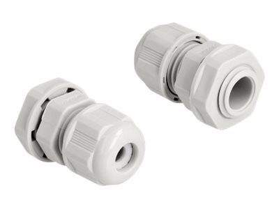 Delock Cable gland (M12) - Grau (Packung mit - 2)