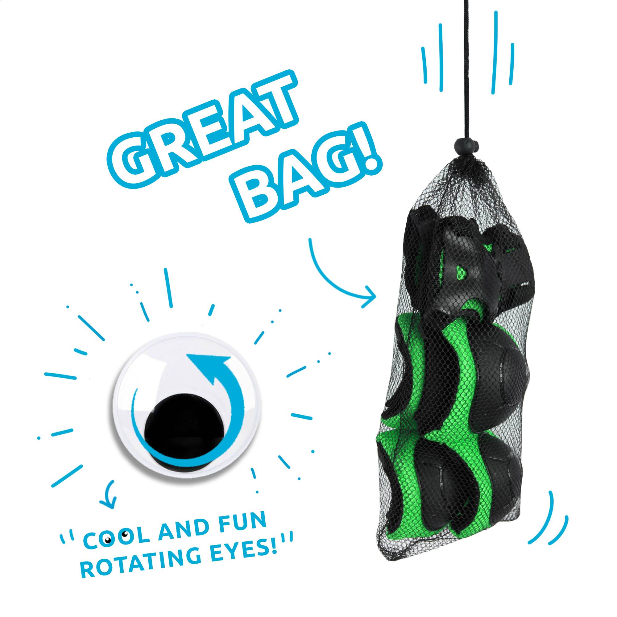 Fahrrad-Schutzausrüstung für Kinder |Grün | Crazy Safety | CPSC zertifiziert