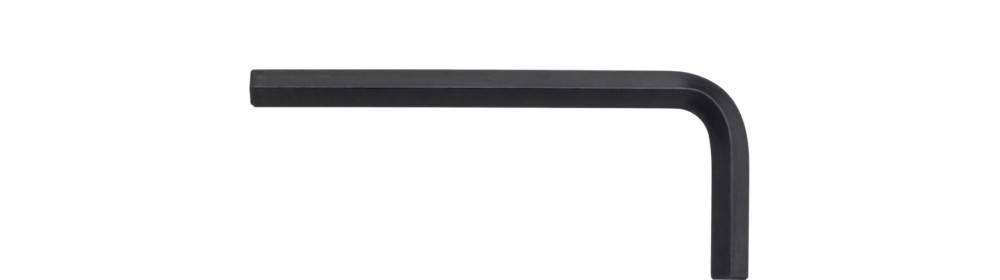 Nahaufnahme einer schwarzen Metallregalhalterung mit abgerundeter Ecke und horizontalem Arm vor weißem Hintergrund.