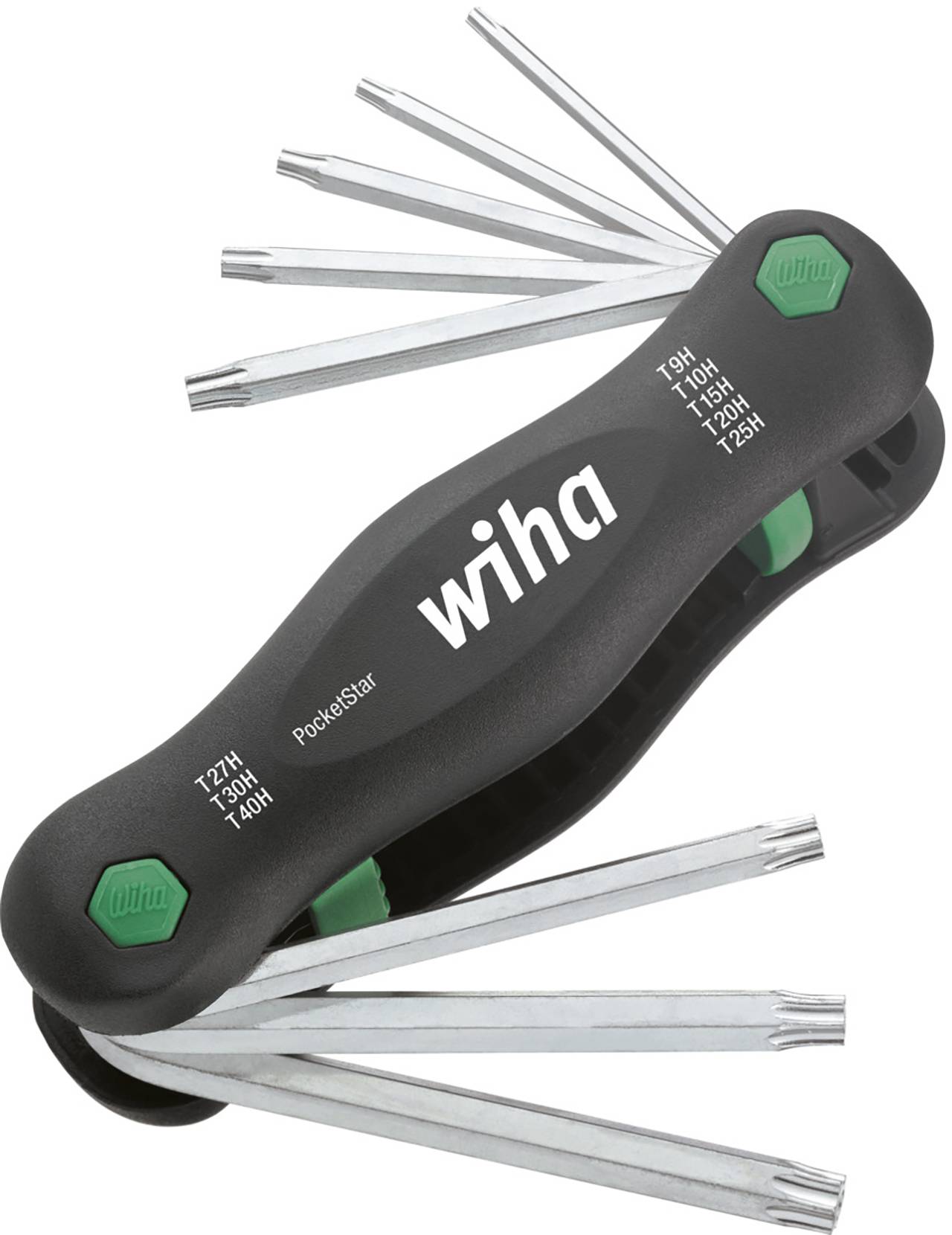 Multitool PocketStar® TORX® Tamper Resistant (mit Bohrung) 8-tlg. SB-Version mit Eurolochaufhänger (25166)