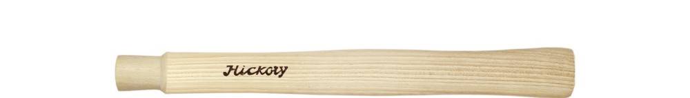 Ein Holzbaseballschläger mit dem Wort „Hickory