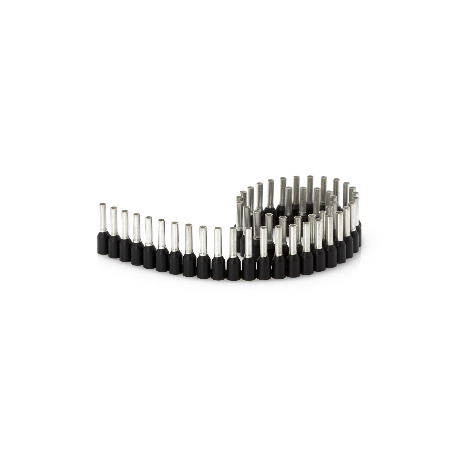 JOKARI Aderendhülsen Bandware isoliert, Farbe Kodierung DIN Querschnitt 1,5mm² schwarz - 1Stück