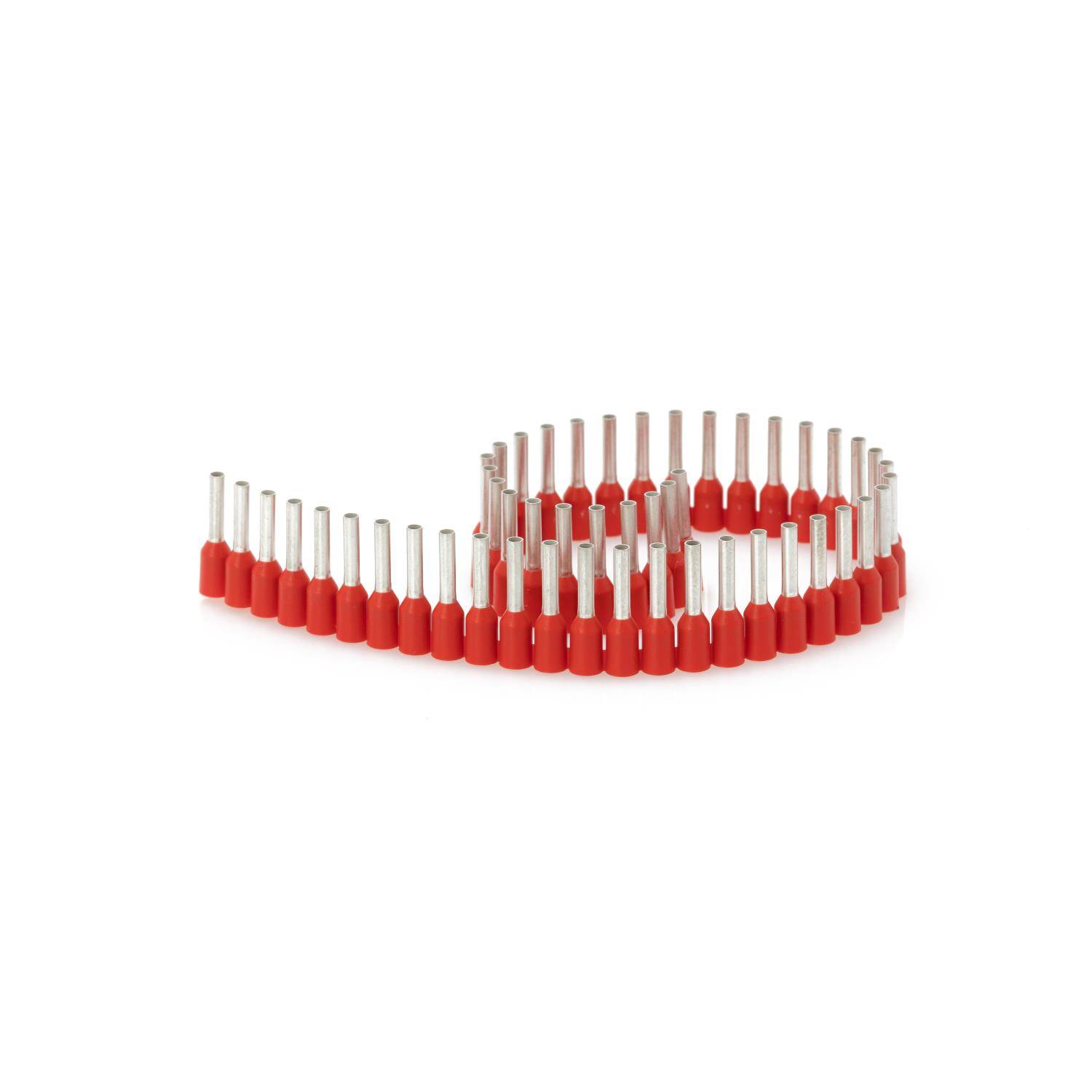 JOKARI Aderendhülsen Bandware isoliert, Farbe Kodierung DIN Querschnitt 1mm² rot - 1Stück