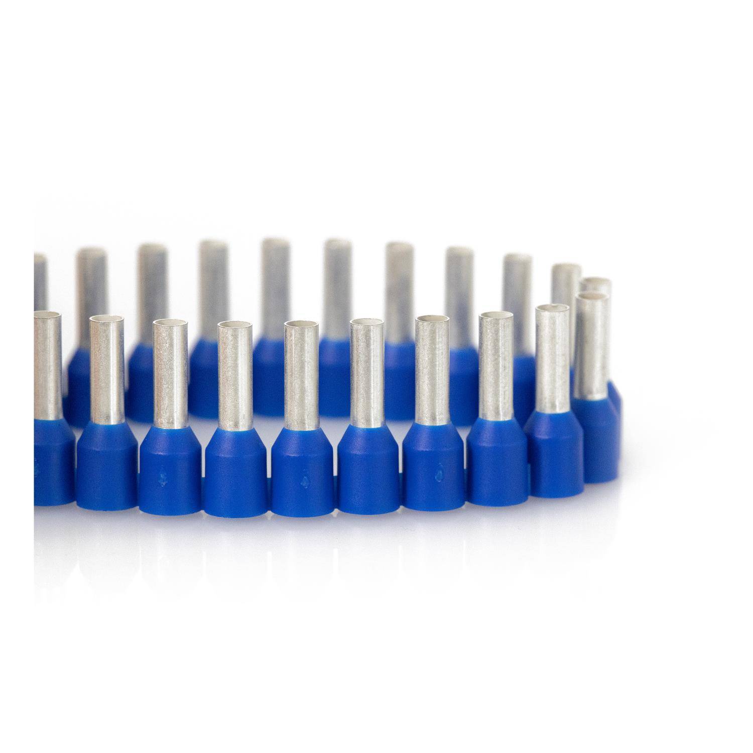 JOKARI Aderendhülsen Bandware isoliert, Farbe Kodierung DIN Querschnitt 2,5mm² blau - 1Stück