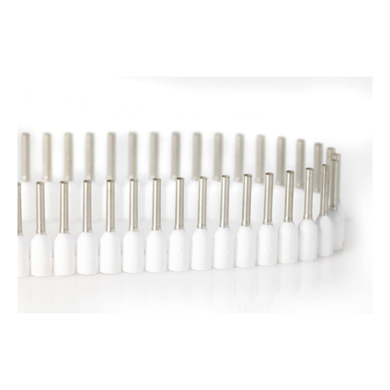 JOKARI Aderendhülsen Bandware isoliert, Farbe Kodierung DIN Querschnitt 0,5mm² weiß - 1 Stück