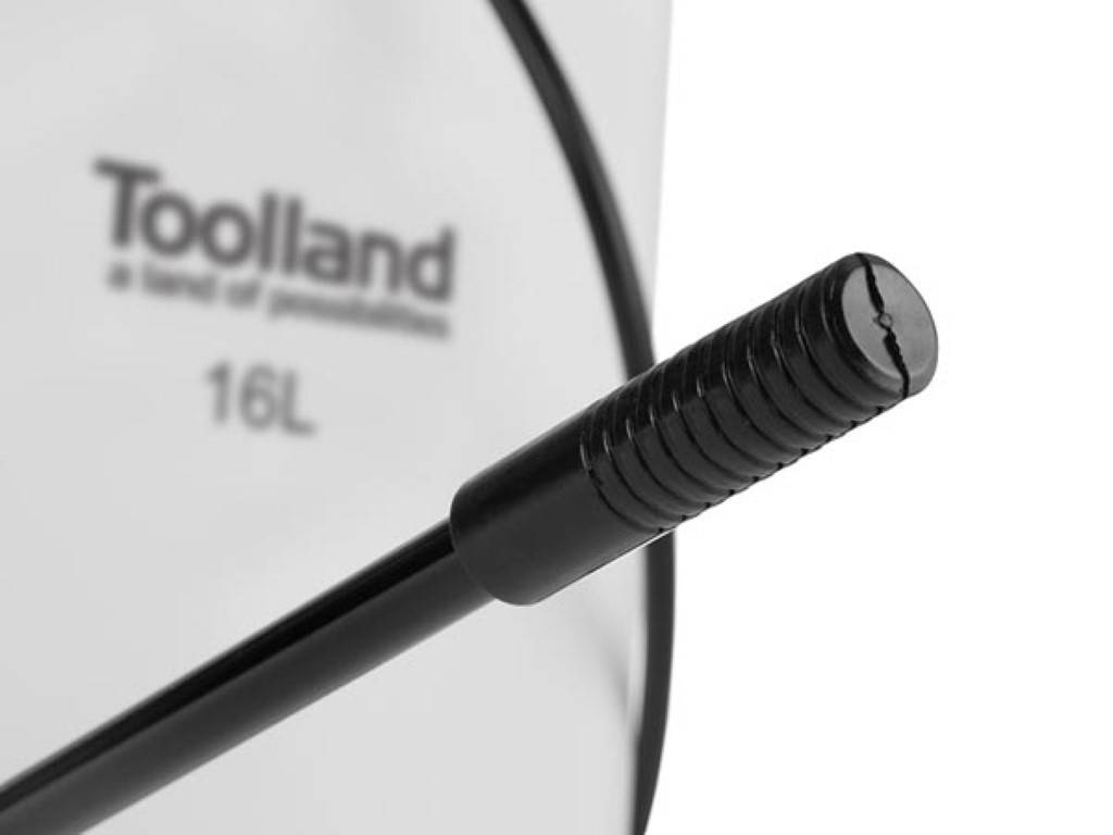 Rückensprühgerät, 3 Düsen, Skala, Schulterriemen, 16 Liter, Pumpensystem, Weiß/Schwarz