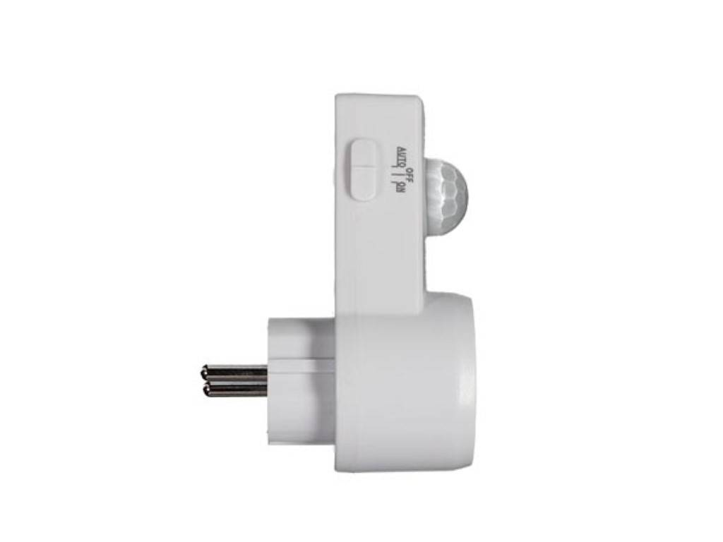 ZWISCHENSTECKER MIT BEWEGUNGSMELDER - SCHUTZKONTAKT (FRANZÖSISCHES SYSTEM)