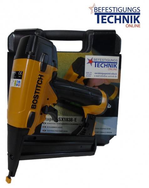 Bostitch SX1838-E 12-40mm Klammergerät im Koffer für Klammern Prebena E Senco L KL-12