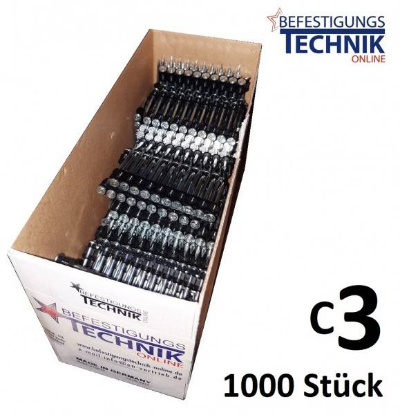 Stahl-und Betonnägel C3 2,6x15mm für Akku Betonnagler Tjep CP-40A Hikoki NC1840DA H