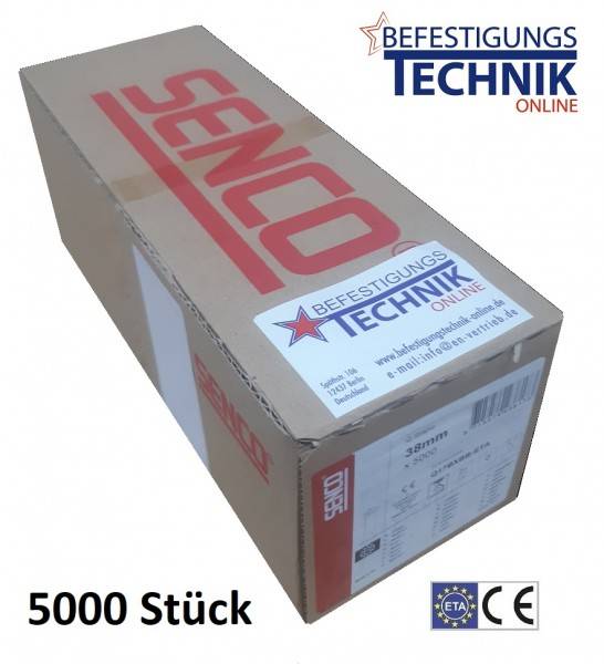 Senco Q6774/38 mm Q17 BXBB-ETA Klammern verzinkt SQS55 XP Prebena Q BeA 180 5M KL-39