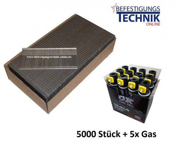 Nägel Brads 1,6x32mm + 5 Gas Paslode IM65 IM250 F16 Makita GF600SE Tjep TF-16/64 GAS 3G 5,0M BR-04