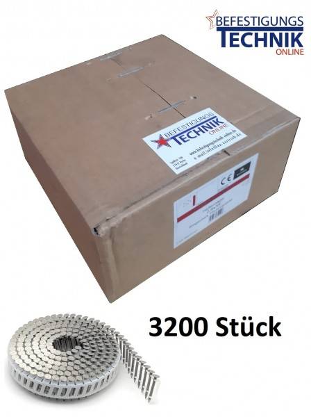 2,8x25mm Ring feuerverzinkt Coil Haftennägel für Haftennagler Prebena 3GP-CNH50 Tjep PC-50 CN50G 3,2