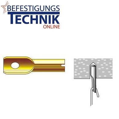 100 Expressnägel mit Öse 8,0x42 mm Deckennägel Deckenanker Blitzdübel Blitzanker Blitznagel