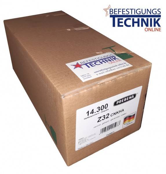 Prebena Klammern Z 32CNKHA 32mm verzinkt geharzt für Prebena 4C-Z50 Tjep PQZ KL-57 14,3M