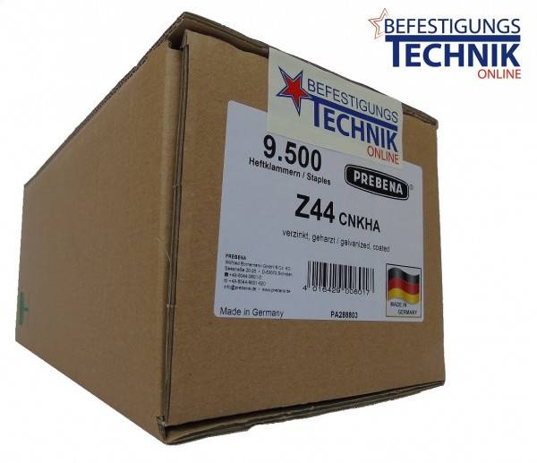 Prebena Klammern Z 44CNKHA 44mm verzinkt geharzt für Prebena 4C-Z50 Tjep PQZ KL-57 9,5M