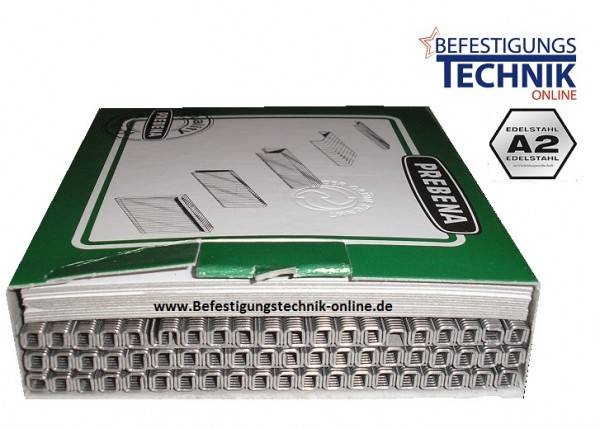 Prebena O Klammern 4mm rostfrei A2 für 1M-O25SDSRoll Bostitch 21697B-E Jalousie Rolladen Bau Kl-30