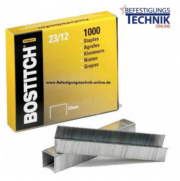 Bostitch 23-12-1M Heftklammern für HD-12F HD-23L17 HD-3D B310HDS 00540 KL-23