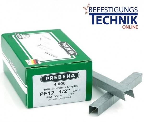 Klammern verzinkt 11/12mm für Prebena PF012CNK DNPF16 HFPF14 KL-35 4M