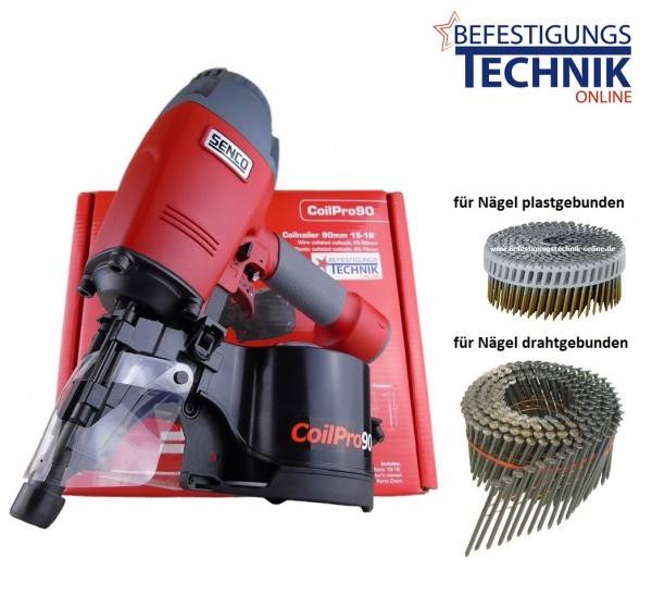 Senco Druckluft Coilnagler CoilPro 90 45-90mm für 16° Coilnägel draht plast