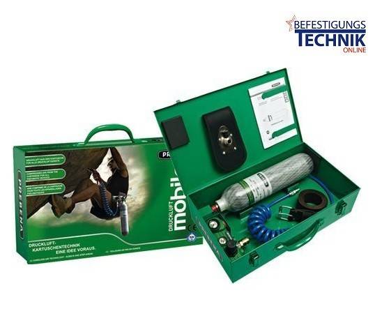 Prebena Mobilo 400 PKT KT-3500 Druckluft Kartuschen System mit Schlauch und Tragegürtel
