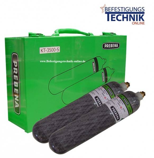 Prebena Mobilo 2x1,5 Liter KT-3500-S wiederbefüllbare PKT Druckluftkartuschen