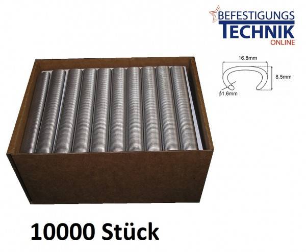 C-RING Klammer Hog RING 516G100 verzinkt für Bostitch Ringzange SC760 SC761 Fasco CL-12 KL-99 10M