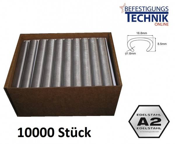 C-RING Klammer Hog RING 516SS100 rostfrei für Bostitch Ringzange SC760 SC761 Fasco CL12 KL-99 10M