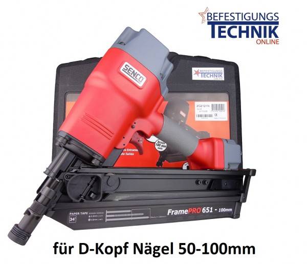 Senco Druckluft Streifennagler FramePro 651 50-90mm für DNW Streifennägel 34°