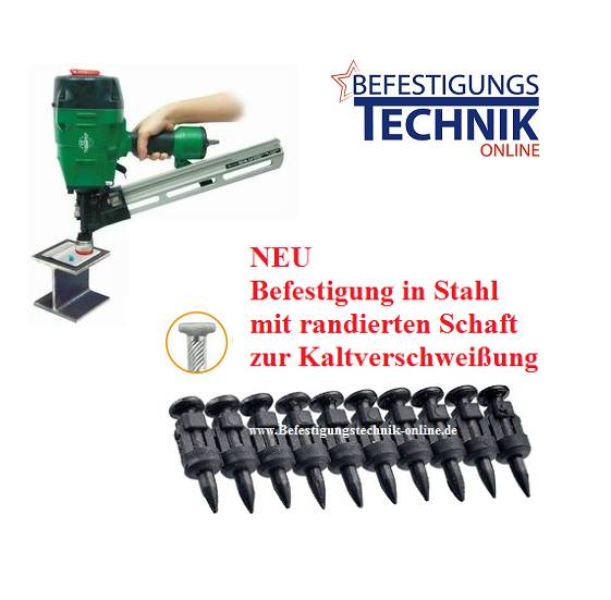 Stahl-und Betonnägel 2,6x15mm HC6 1x Gas für Spit Pulsa 800 P27 P40 P65 Betonnagler