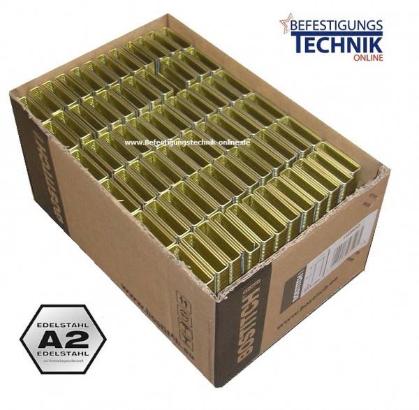 Bostitch S4 25mm Klammern rostfrei für S4650 438S4 750S4 KL-41 10M