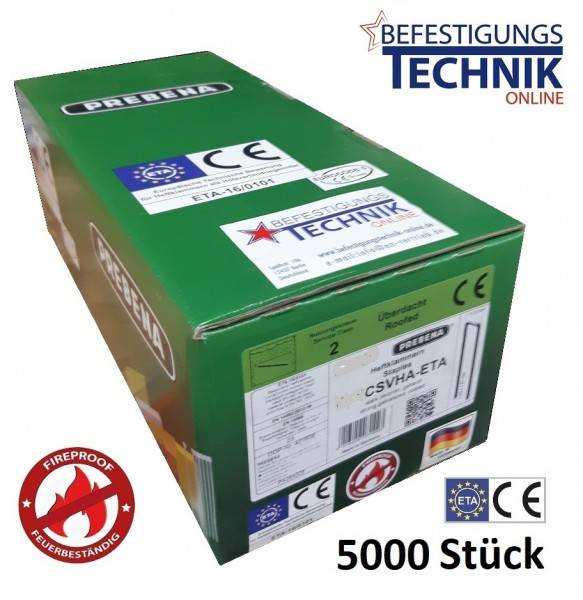 Prebena Q67CSVHA-ETA 67mm Brandschutz Klammern verzinkt für Senco Würth Q Haubold HD7900 5,0M KL-39